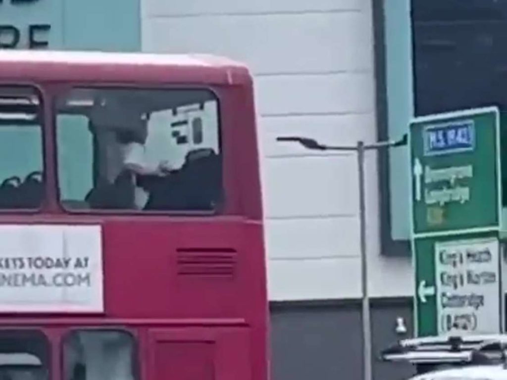 Focosa coppia dà spettacolo sul bus