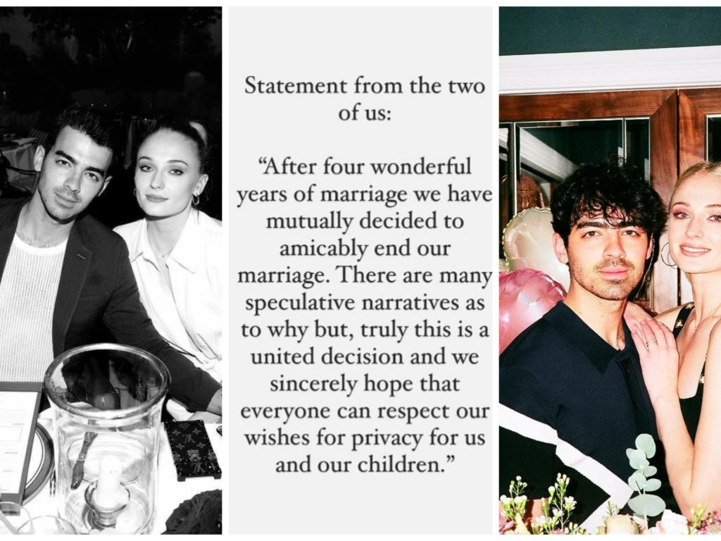 Joe Jonas divorzia da Sophie Turner, colpa di quello che ha visto al videocitofono