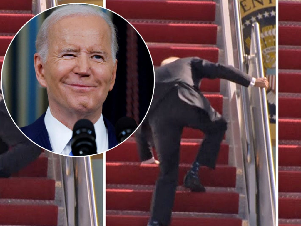 Joe biden inciampa