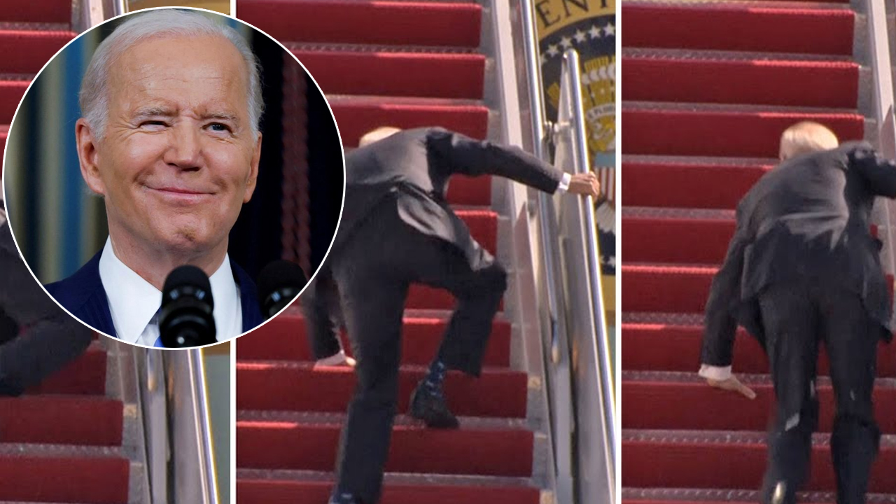 Joe biden inciampa