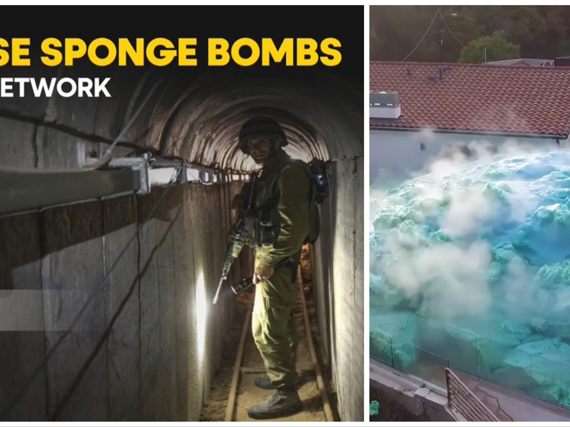 L'arma segreta di Israele: "sponge bomb" per sigillare i tunnel di Hamas
