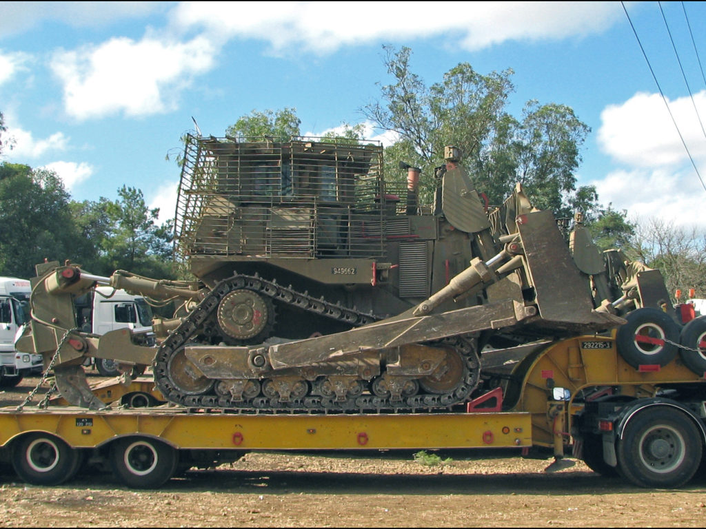Israele porta bulldozer blindato spianare Gaza