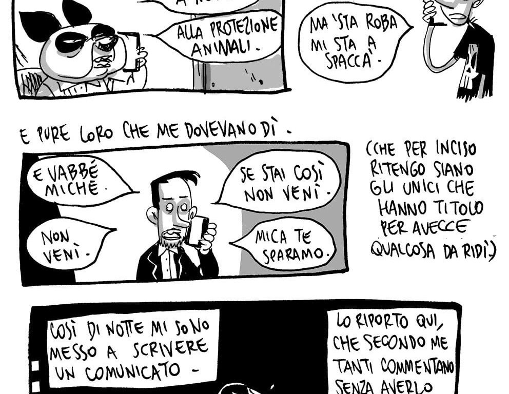 Zerocalcare e la polemica con Lucca Comics: la verità raccontata in fumetto