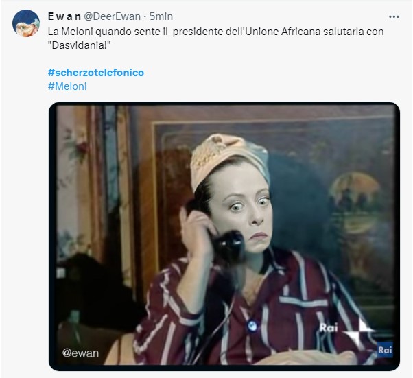 Scherzo telefonico a Giorgia Meloni, sui social pioggia di Meme