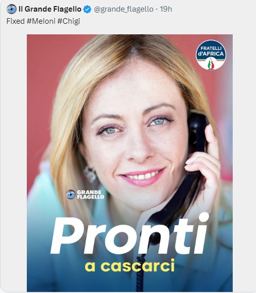 Scherzo telefonico a Giorgia Meloni, sui social pioggia di Meme