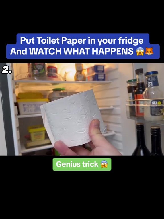Carta igienica nel frigo, il trucco virale che fa impazzire i social