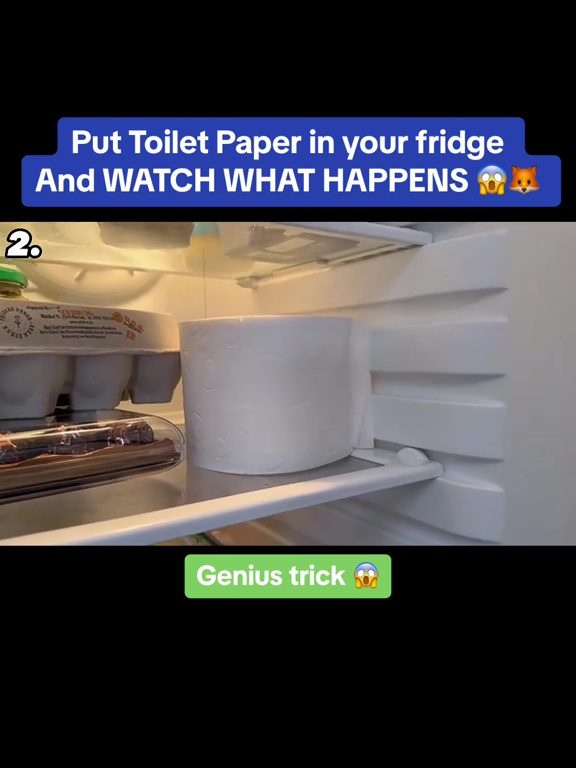 Carta igienica nel frigo, il trucco virale che fa impazzire i social