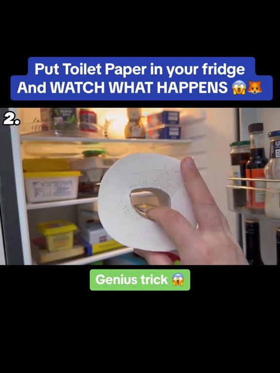 Carta igienica nel frigo, il trucco virale che fa impazzire i social
