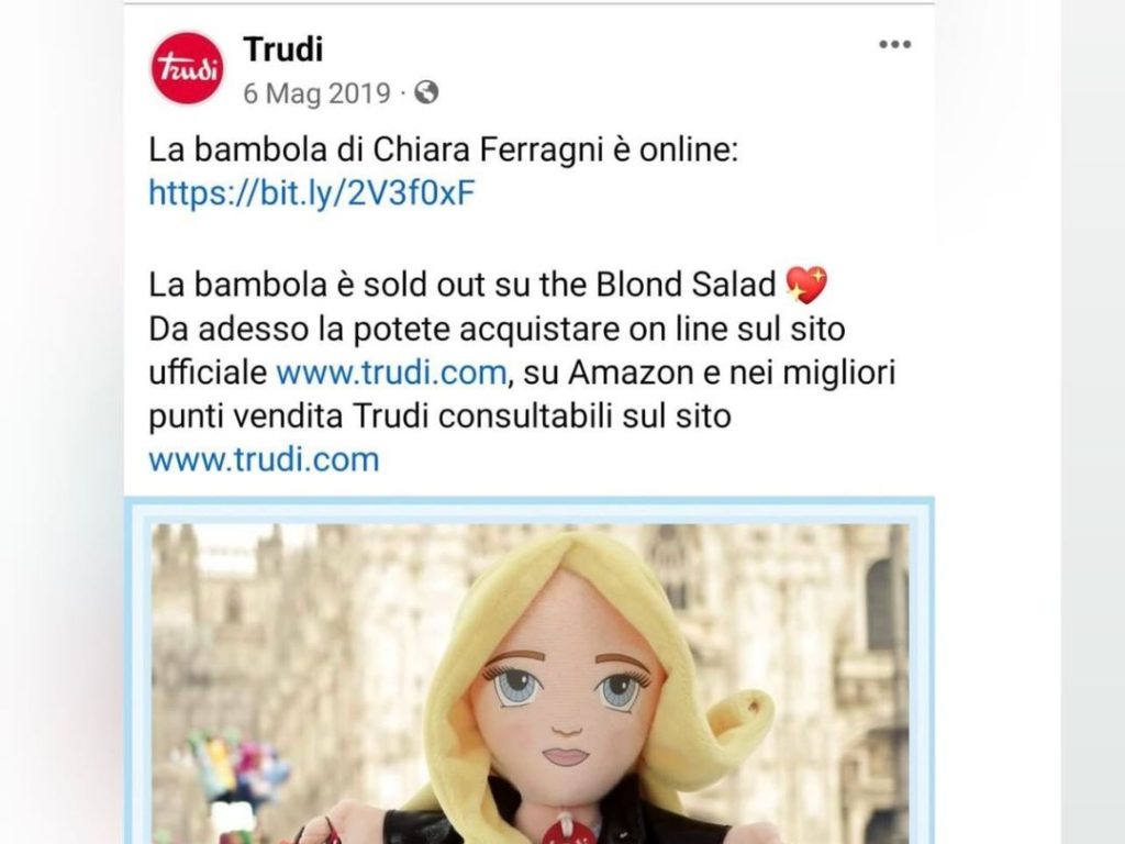 Selvaggia Lucarelli ora difende Chiara Ferragni sul caso bambole