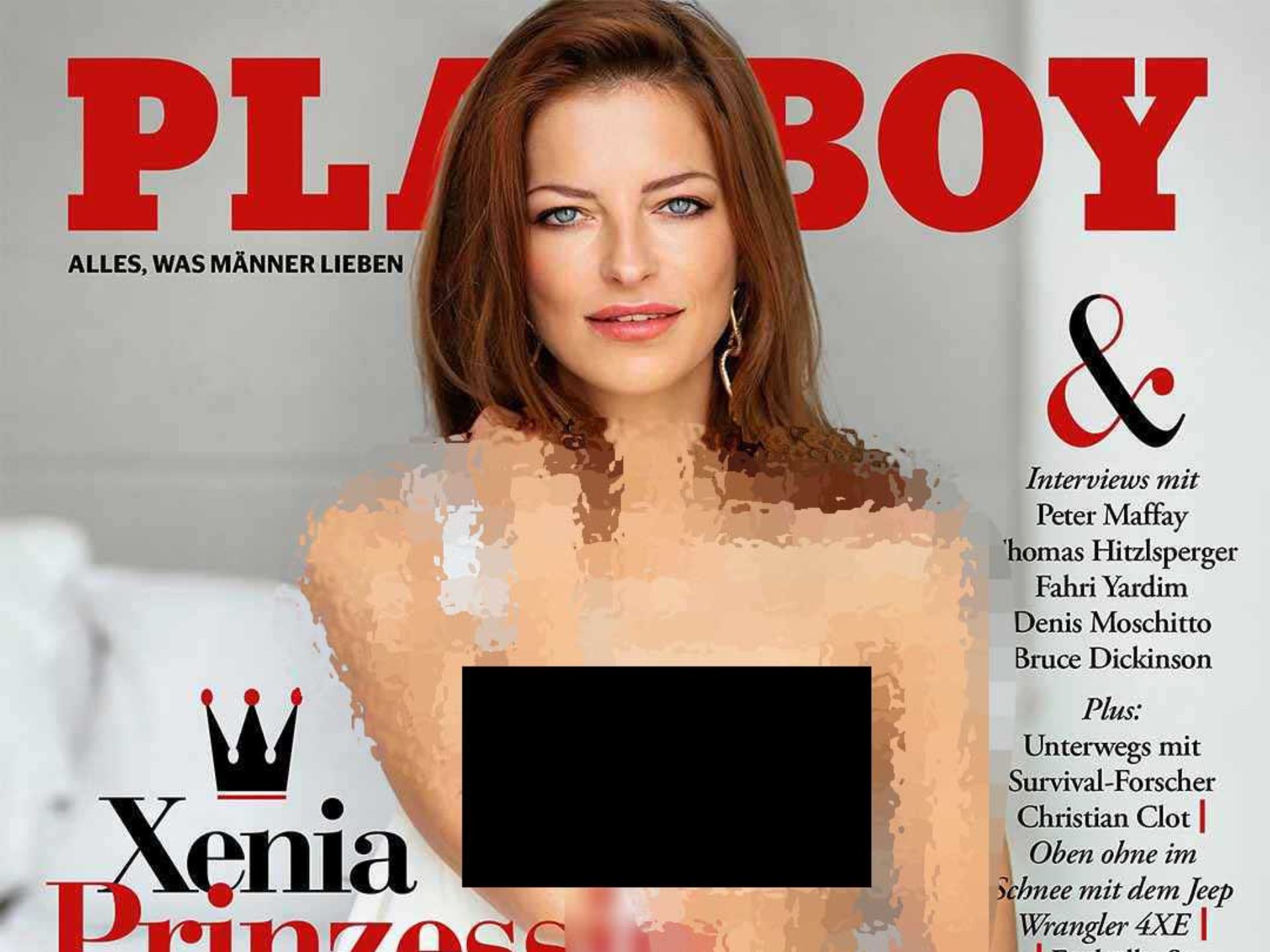 Playboy spoglia (per la prima volta) una principessa: Xenia Florence Gabriela Sophie Iris in copertina