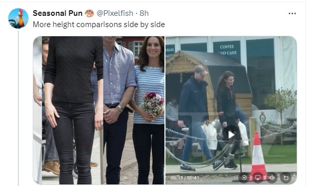 "Non è Kate quella che cammina con William", foto confronto riaccende tesi complotto