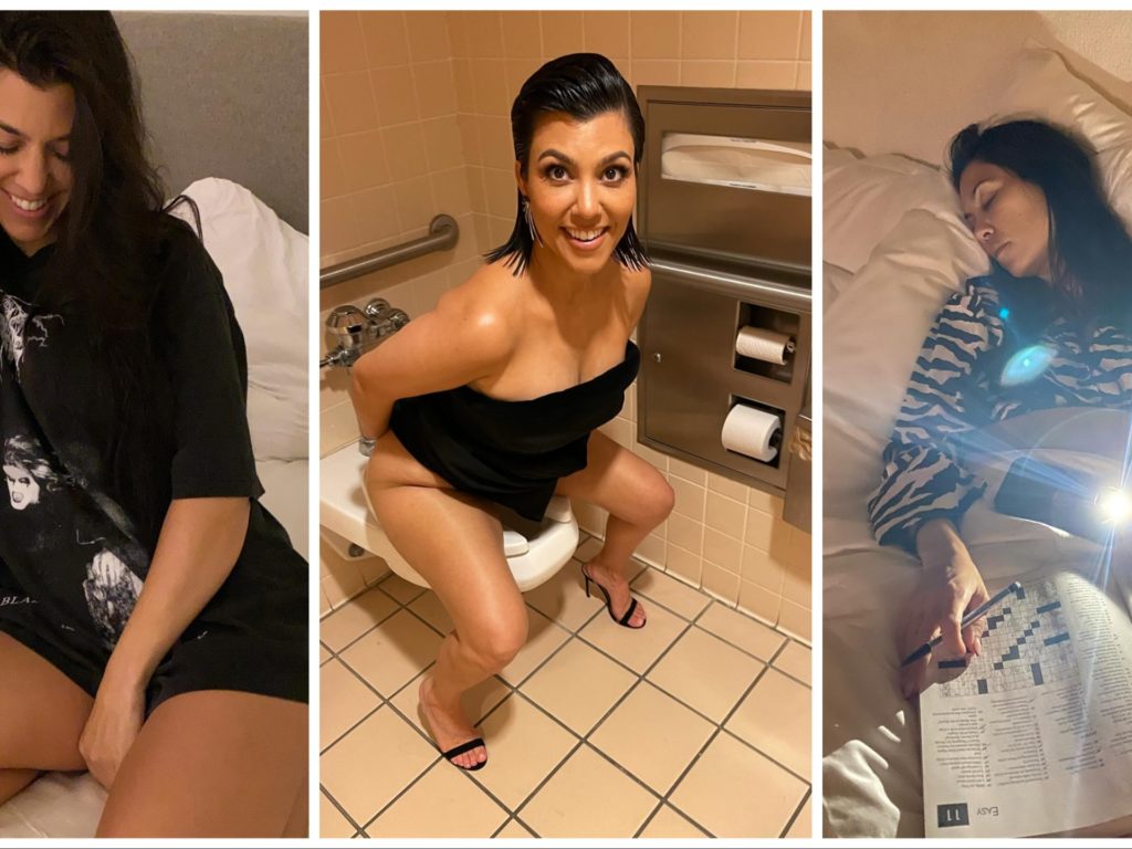 Kourtney Kardashian sitzt auf der Toilette: das peinliche Geburtstagsgeschenk ihres Mannes