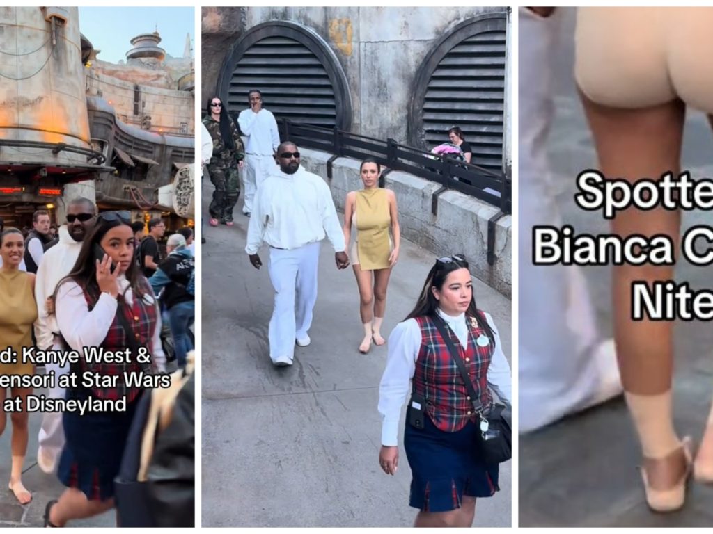 Bianca Censori wurde im Disneyland mit einem „Lätzchen“ zum Bedecken ihrer Brüste zensiert