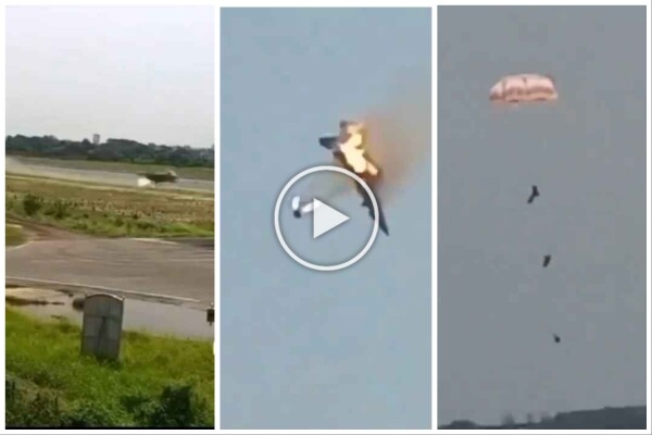 Der Pilot macht beim Stunt einen Fehler und lässt den Jet auf der Landebahn abprallen und zerstört ihn: schockierendes Video